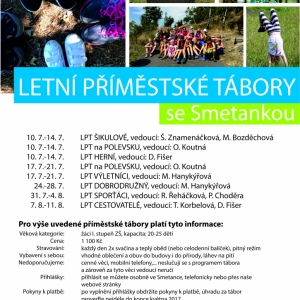 Letní příměstské tábory: dva nové